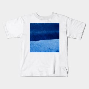 Deepest navy watercolor II Kids T-Shirt